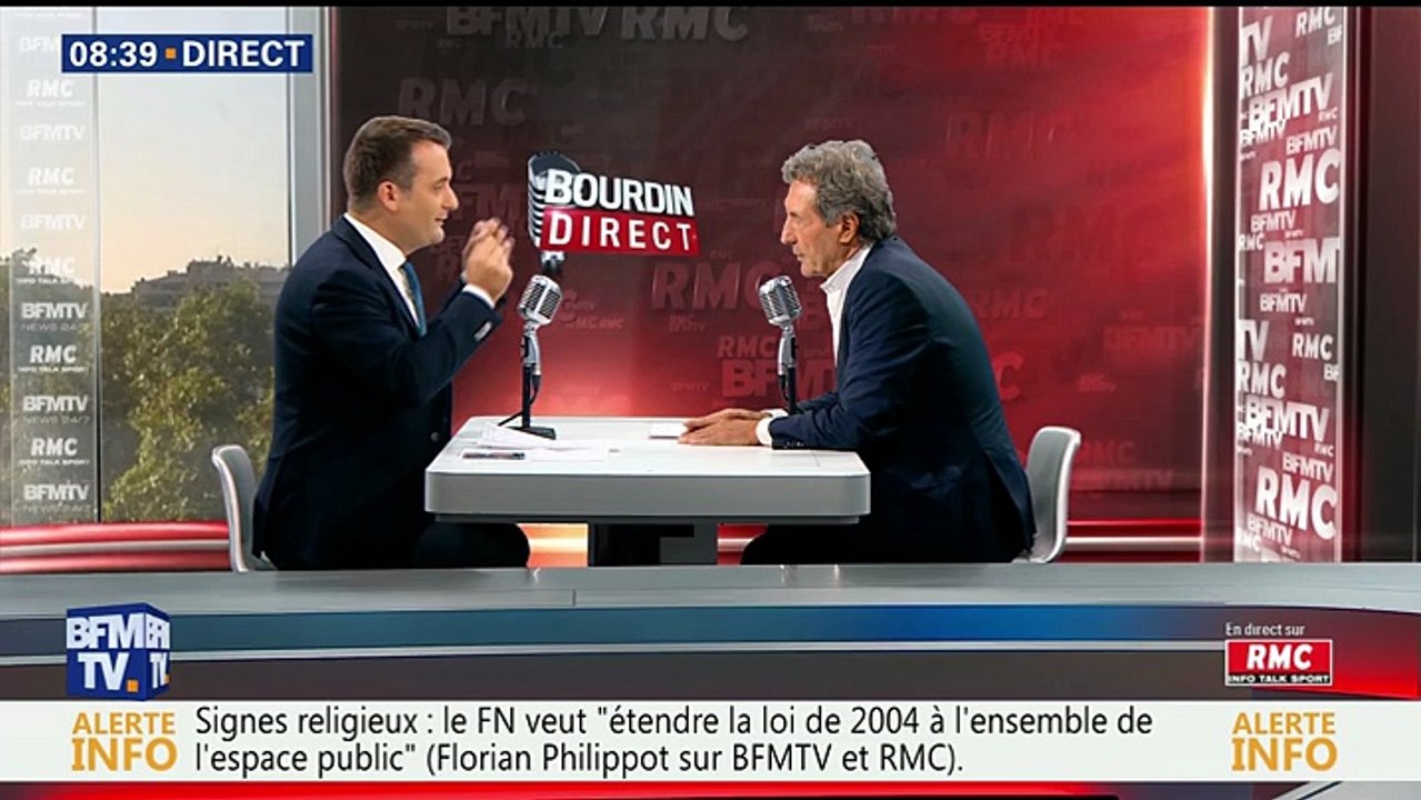Florian Philippot face à Jean-Jacques Bourdin en direct_BFMTV_2016_08_26_09_59