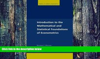 Big Deals  Introduction to the Mathematical and Statistical Foundations of Econometrics (Themes in
