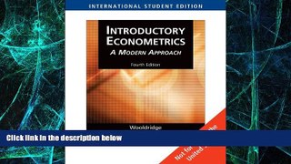 Big Deals  Introductory Econometrics (International Student Edition)  Best Seller Books Most Wanted