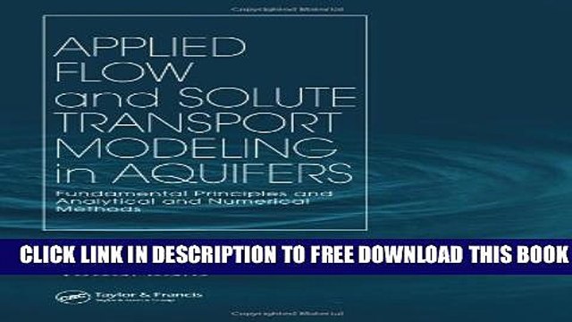 [PDF] Applied Flow and Solute Transport Modeling in Aquifers: Fundamental Principles and