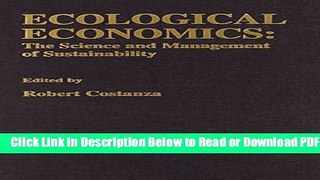 [Get] Ecological Economics Popular Online