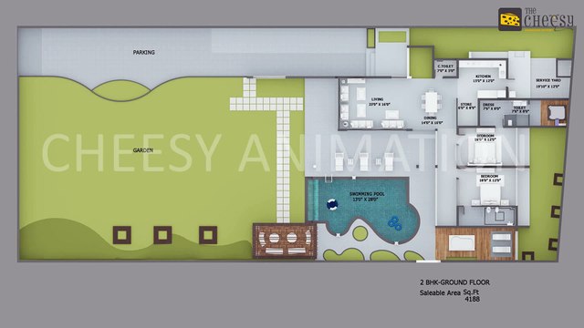3D Restaurants Floor Plan Studio