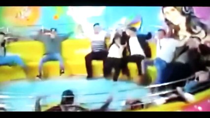 Woman Lost Her Pants On Ride - No Panties Funny Videos