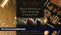 Big Deals  Food Policy for Developing Countries: The Role of Government in Global, National, and