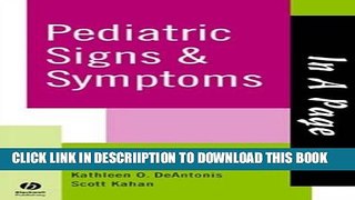 [PDF] In A Page Pediatric Signs   Symptoms (In a Page Series) Full Collection