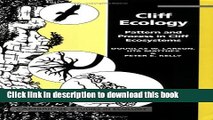PDF Cliff Ecology: Pattern and Process in Cliff Ecosystems (Cambridge Studies in Ecology)  Ebook