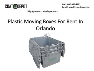 Plastic Moving Boxes For Rent In Orlando