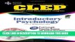 New Book CLEP: Introductory Psychology, TestWare Edition (Book   CD-ROM)