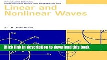 Read Linear and Nonlinear Waves  Ebook Free