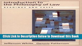 [Reads] Introduction to the Philosophy of Law: Readings and Cases Free Books