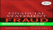 Read Financial Statement Fraud: Prevention and Detection  Ebook Free