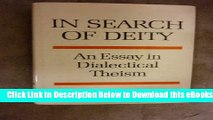 [Reads] In search of deity: An essay in dialectical theism (The Gifford lectures) Online Books