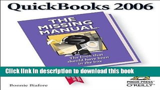 Read QuickBooks 2006: The Missing Manual  Ebook Free