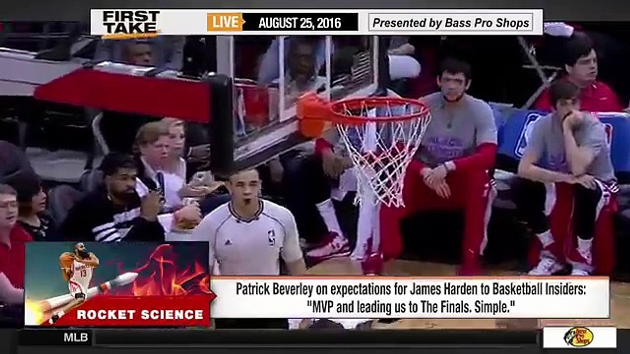 ESPN First Take - Patrick Beverley- -James Harden Will Be MVP-