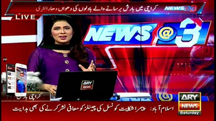 People of Karachi enjoy rainy weather
