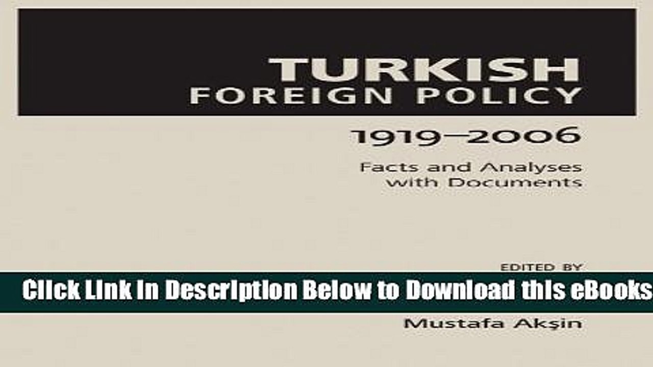 [PDF] Turkish Foreign Policy: 1919-2006 (Utah Series in Turkish and Islamic Stud) Online Ebook