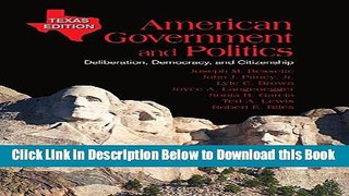 [Best] American Government and Politics, Texas Edition Free Books