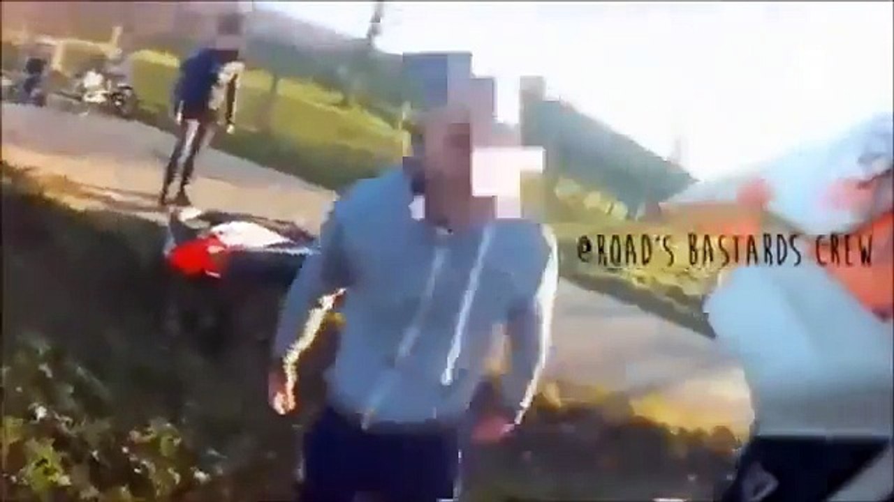 ---ANGRY PEOPLE VS BIKERS - RAGE FIGHT COMPILATION INSTANT KARMA