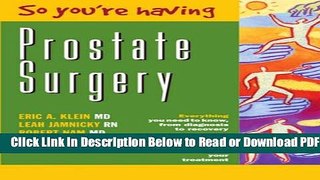 [Get] So You re Having Prostate Surgery Free Online
