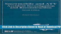 [PDF] Snowmobile and ATV Accident Investigation and Reconstruction, Second Edition Free New