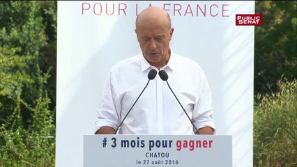 Alain Juppé : "ne vous laissez pas abattre par le défaitisme des prophètes de malheur"