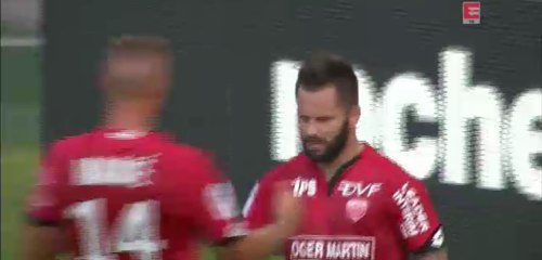 Frederic Sammaritano Penalty Goal - Dijon 1-1 Lyon - 27-08-2016