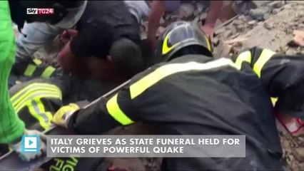 Italy In mourning: Funerals underway for powerful quake victims