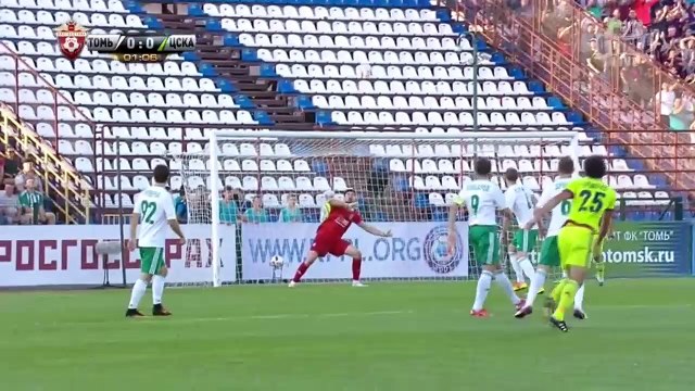 Томь - ЦСКА 0-1 (27 августа 2016 г, Чемпионат России)