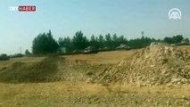 Tank ve zırhlı personel taşıyıcılar sınırın Türkiye tarafında bekliyor