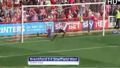 Brentford 1-1 Sheffield Wednesday FC - All Goals (27/8/2016)