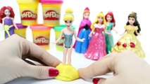 Disney Princess MagiClip Collection Princesses Play Doh Dresses Magic-Clip Dolls Videos Princesas Part 2
