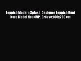 Teppich Modern Splash Designer Teppich Bunt Karo Model Neu OVP GrÃ¶sse:160x230 cm