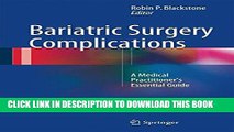[PDF] Bariatric Surgery Complications: A Medical Practitioner s Essential Guide Full Colection