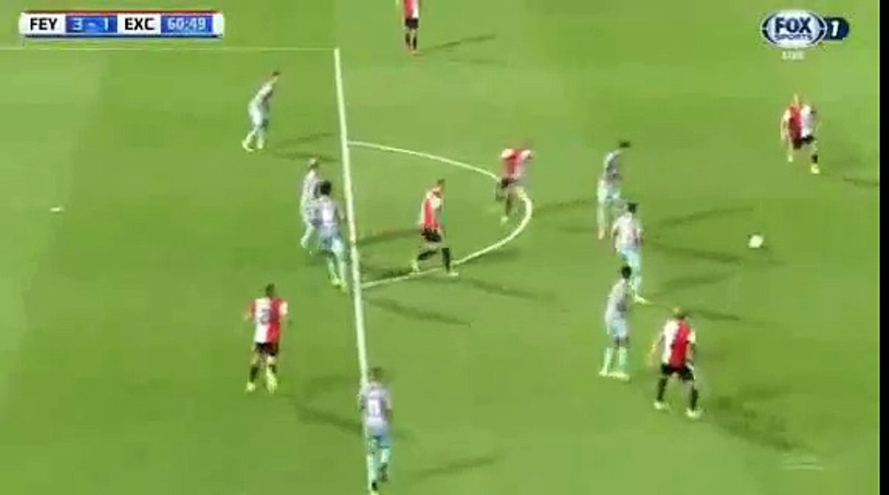 Steven Berghuis Fantastic Goal - Feyenoord vs Excelsior 3-1 Eredivisie 2016 HD