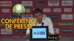 Conférence de presse Gazélec FC Ajaccio - RC Strasbourg Alsace (1-1) : Jean-Luc VANNUCHI (GFCA) - Thierry LAUREY (RCSA) - 2016/2017