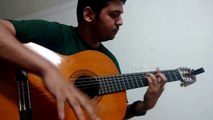 Flamenco music in House/Techno/EDM style on a classical guitar
