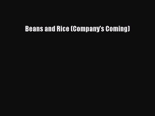 [PDF] Beans and Rice (Company's Coming) Full Colection