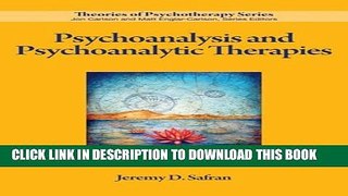 New Book Psychoanalysis and Psychoanalytic Therapies (Theories of Psychotherapy)