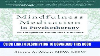 Collection Book Mindfulness Meditation in Psychotherapy: An Integrated Model for Clinicians