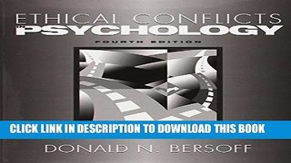 New Book Ethical Conflicts in Psychology