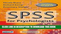 [PDF] SPSS for Psychologists: A Guide to Data Analysis Using SPSS for Windows Full Online
