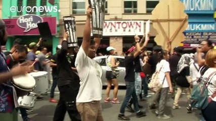 Multitudinaria protesta en Kuala Lumpur para pedir la dimisión del primer ministro malasio