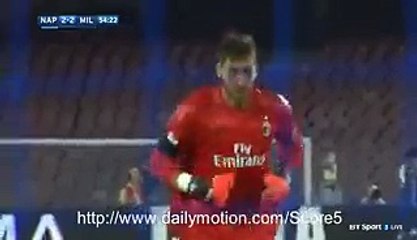 2-2 Suso Goal Napoli vs AC Milan SA 27.08.2016