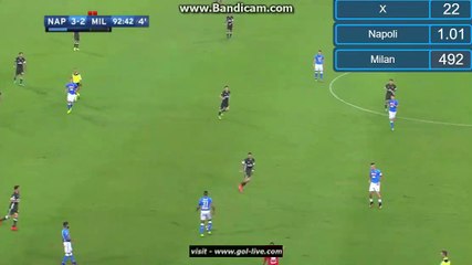 José Callejón Goal - Napoli 4-2 AC Milan -  27.08.2016