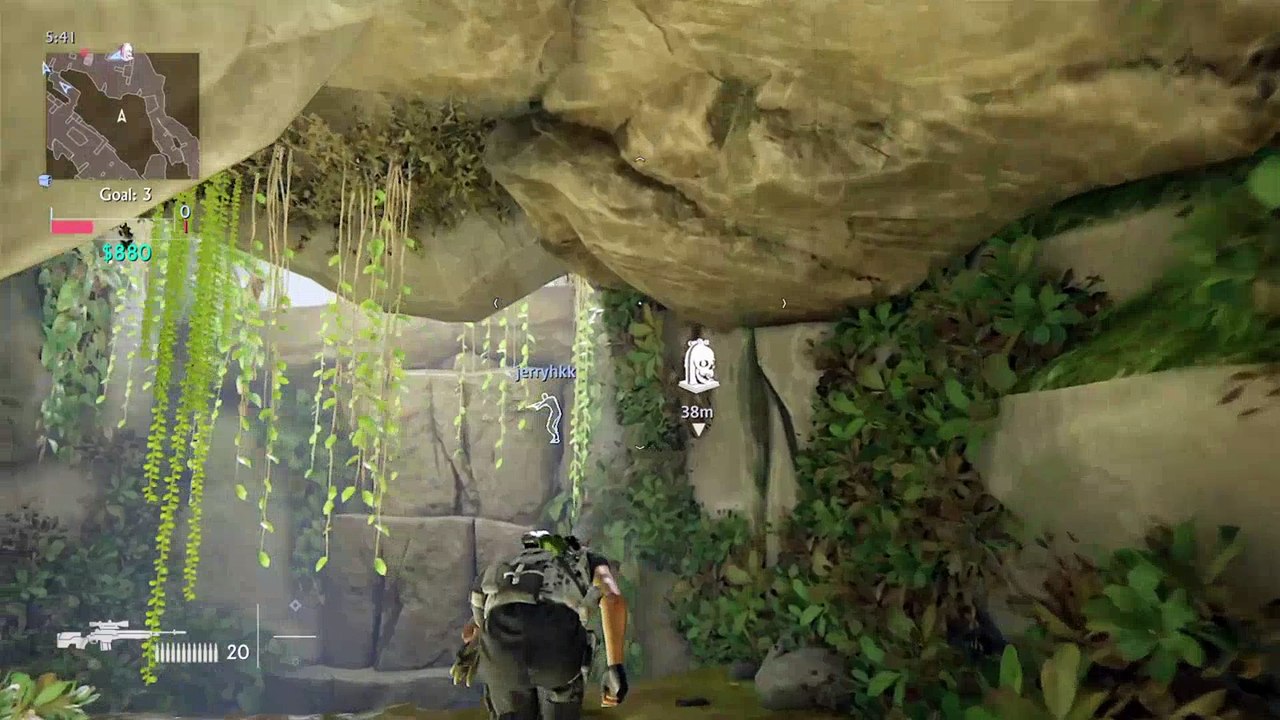 Uncharted 4 walking on the slide