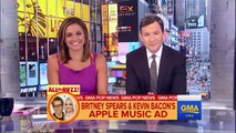 Britney Spears, Kevin Bacon Apple Music Ad