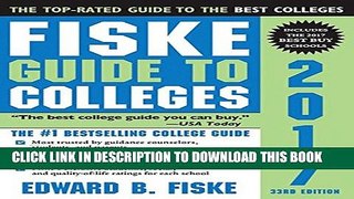 New Book Fiske Guide to Colleges 2017