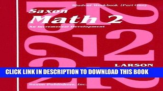 New Book Saxon Math 2: An Incremental Development Part 1   2 (Workbook and Fact Cards-2  volume set)
