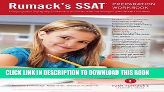 New Book Rumack s SSAT Preparation Workbook: Study guide and practice questions to master the