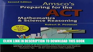 Collection Book Preparing for the ACT Mathematics   Science Reasoning - Student Edition